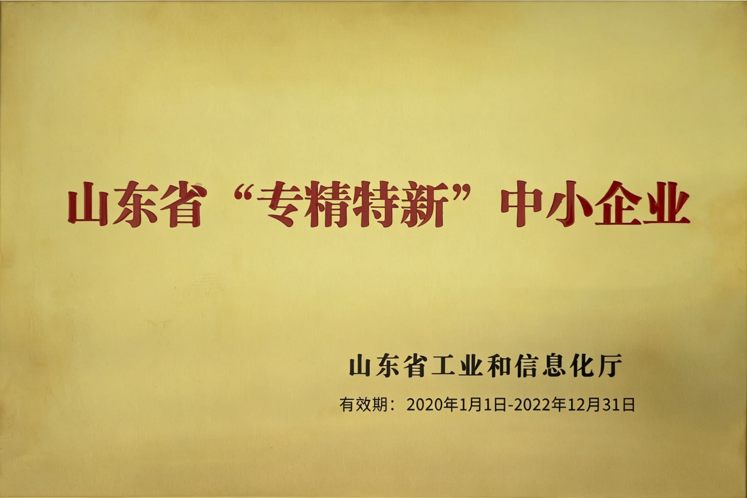 Shandong “Specialized, Refined, Distinctive and Innovative” SME