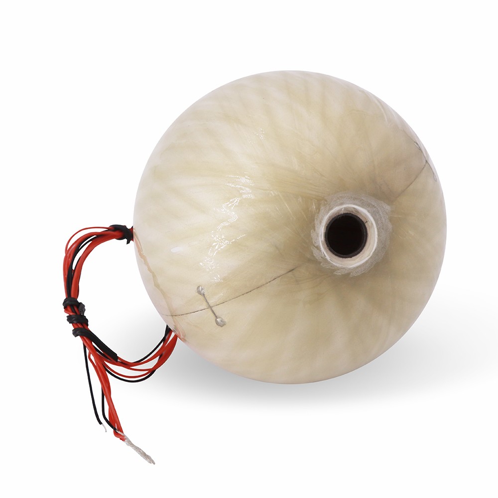 Single-Layer Fiberglass-Wound Piezoelectric Ceramic Spherical Transducer